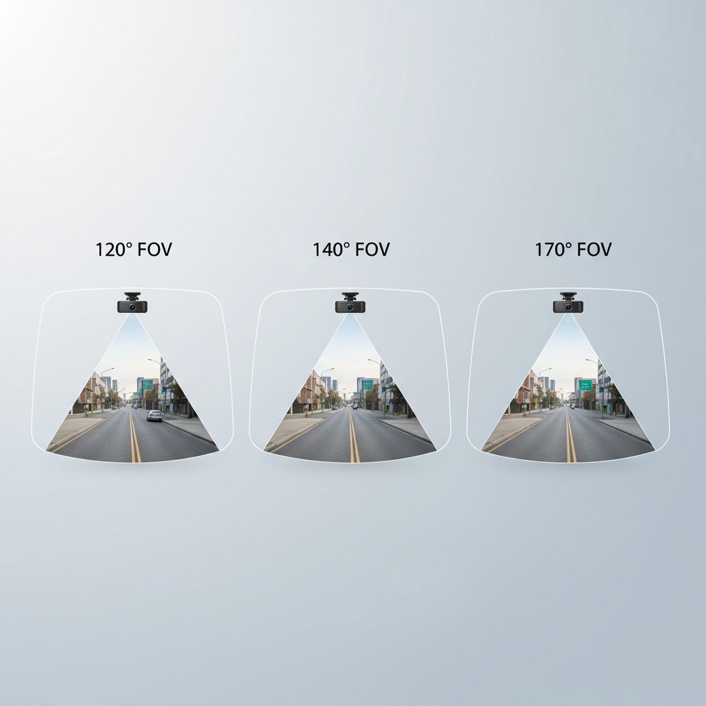 Angle de Vision Dashcam : 120°, 140°, 170° — Quel FOV Choisir ?